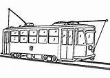 Tramway Transport Coloriages sketch template