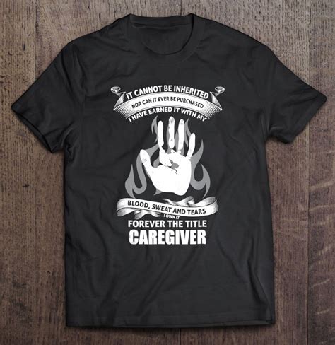 caregiver tee shirt s 3xl
