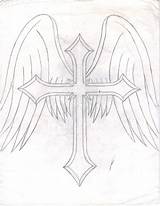 Cross Wings Drawings Drawing Easy Draw Deviantart Paintingvalley sketch template