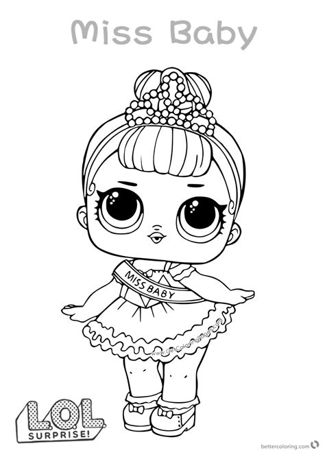 lol surprise doll coloring pages  baby  printable coloring pages