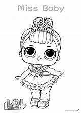 Lol Coloring Doll Pages Surprise Miss Baby Dolls Printable Lutkice Za Sheets Print Printanje Mermaid Colouring Unicorn Boyama Pdf Color sketch template