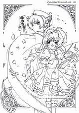 Sakura Coloring Pages Shaoran Coloriage Kinomoto Anime Li Arya Deviantart Choose Board sketch template