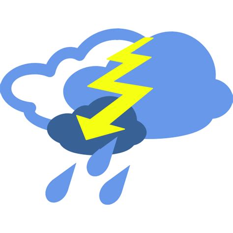 thunderstorm weather symbol vector image  svg