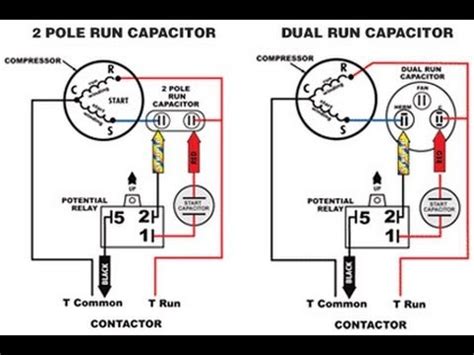 ac capacitor wiring guide goearth