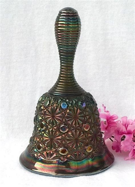 Fenton Carnival Glass Bell Vintage Daisy And Button In Color Etsy