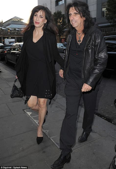alice cooper let s his wife wear the eyeliner as they enjoy a dinner date in london daily mail