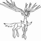 Pokemon Xerneas Coloring Pages Coloriage Dessins Getdrawings Getcolorings Printable Template sketch template