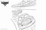 Mcqueen Coloring Cars Lightning Pages Pixar Racing Printable Kids sketch template