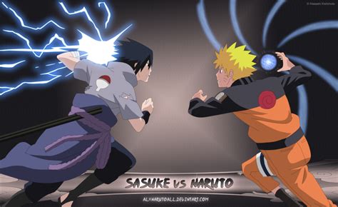 sasuke vs naruto by alxnarutoall on deviantart