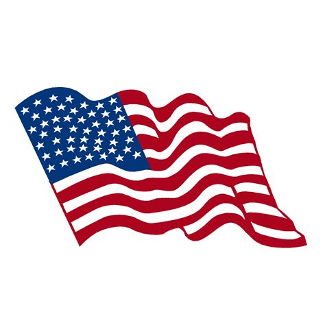 waving american flag decals