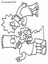 Simpsons Bart Hijos Ausmalen Hellokids Kleurplaten Ludinet Gifgratis Prend sketch template