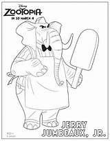 Zootopia Coloring Pages Jerry Jr Disney Kids Printable Sheets Movie Big Mr Characters Colouring Activity Children Zoo Printables Color Book sketch template