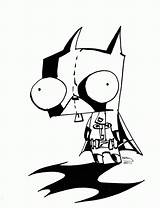 Zim Coloring Gir Invader Pages Print Popular sketch template