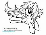 Coloring Pages Pinkie Pie Pony Little Dash Getdrawings Rainbow sketch template