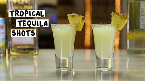 tropical tequila shots tipsy bartender