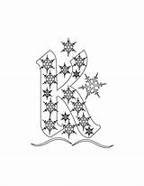 Christmas Alphabet Coloring Pages sketch template
