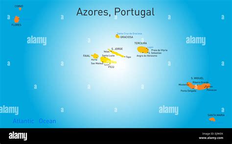 map  azores stock photo alamy
