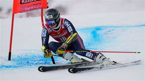 fis alpine skiing world cup val disere mens giant slalom run  cbcca