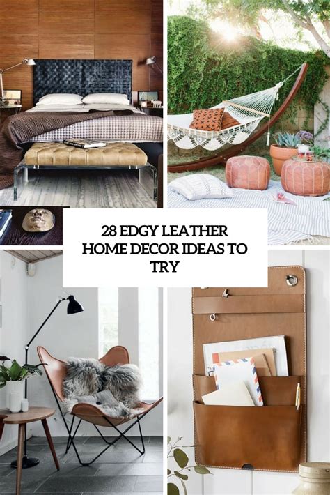 edgy leather home decor ideas   digsdigs