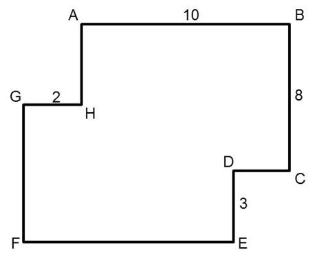 find  perimeter   polygon act math