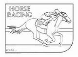 Horse Party Racing Race Colouring Melbourne Cup Derby Jockey Coloring Activities Kids Pages Silks Riding Sheets Kentucky sketch template