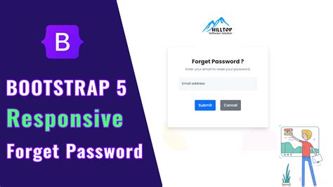 Responsive Forget Password Form Design Using Bootstrap 5
