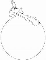 Christmas Blank Ornament Coloring Drawing Ornaments Printable Pages Kids Face Sketch Line Getdrawings Categories sketch template