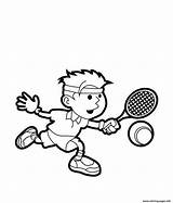 Tennis Coloring Pages Sports Printable Player Play Kids Drawing Color Court Sport Sheets Board Getdrawings Book Print Racket Getcolorings Choose sketch template