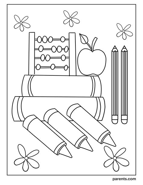 printable   school coloring pages  kids