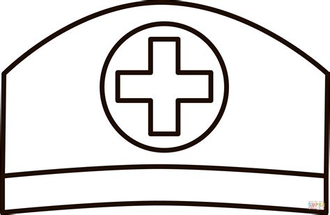 nurse hat outline svg nurses cap svg cap svg medical hat hospital