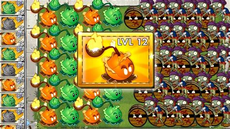 Plants Vs Zombies Cabbage Pult Level 12 On Fire Pvz 2