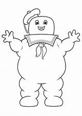 Ghostbusters Marshmallow sketch template