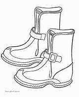 Coloring Pages Printable Boot Hiking sketch template