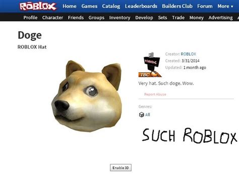 roblox profile doge