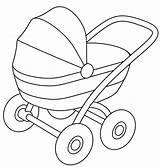 Stroller Coloring Pages sketch template