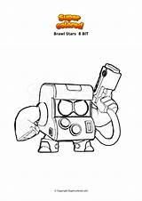 Brawl Bit Squeak Supercolored Dibujo Personajes sketch template