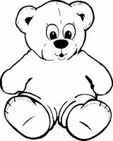 Teddy Bear Coloring Drawing Printable Pages Bears Simple Template Shape Printables Cartoon Cute Outs Drawings Print Abcteach sketch template