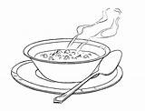 Sopa Dibujos Suppen Soupe Thanks Beans Bol Soups sketch template
