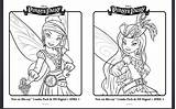 Coloring Pirate Fairy Pages Activity Sheets Tinkerbell Disney Print Library sketch template