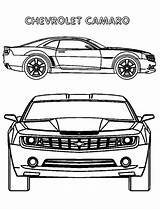 Coloring Pages Camaro Chevrolet Cars Car Tocolor Color Choose Board sketch template