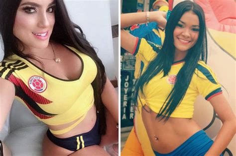Colombia Vs Senegal Sexy South American Fans Cheering