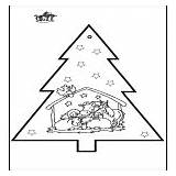 Christmas Coloring Pages Crib Pricking Cards Category sketch template