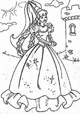 Barbie Coloring Pages Dolls Sheets Cartoon Princess sketch template