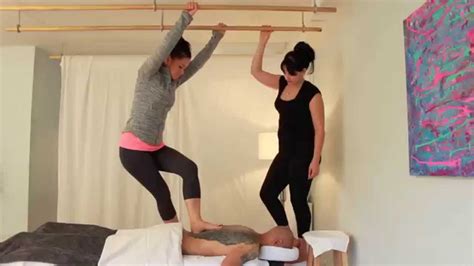 ashiatsu barefoot massage therapy training in canada youtube