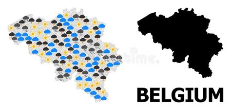climate pattern map  belgium stock illustration illustration  collage belgian