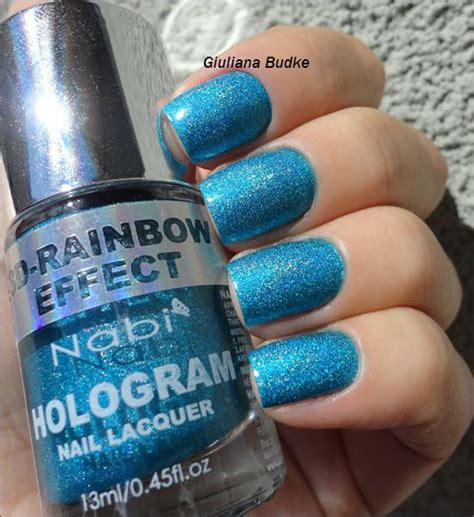 nabi hologram ocean blue mj nail polish nails nail lacquer