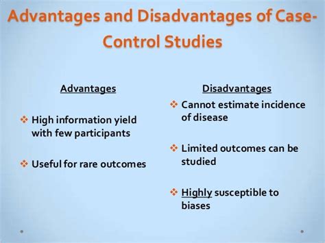 advantages  disadvantages  case studies