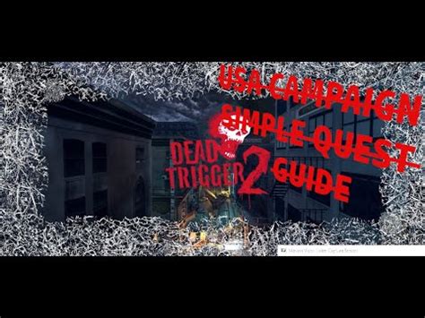 dead trigger  usa campaign hard simple quest guide youtube