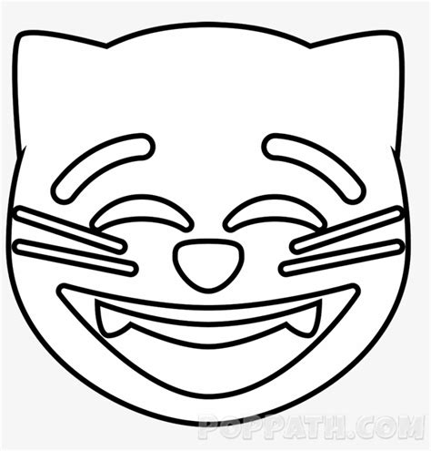 start coloring  emoji  cat emoji drawing  transparent