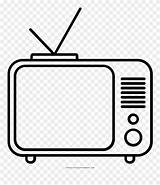 Coloring Television Clipart Ultra sketch template